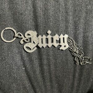 Giant Juicy Couture keychain with rhinestones